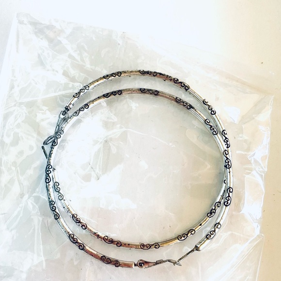 Retro Bangle purse. Ring handles Leather&Neoprene Cheetah fleece Black crossbody - Picture 8 of 9